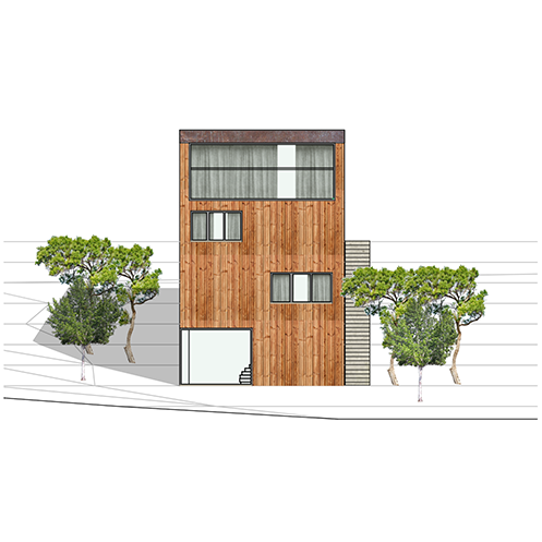 Haus für eine Pianistin – Ansicht